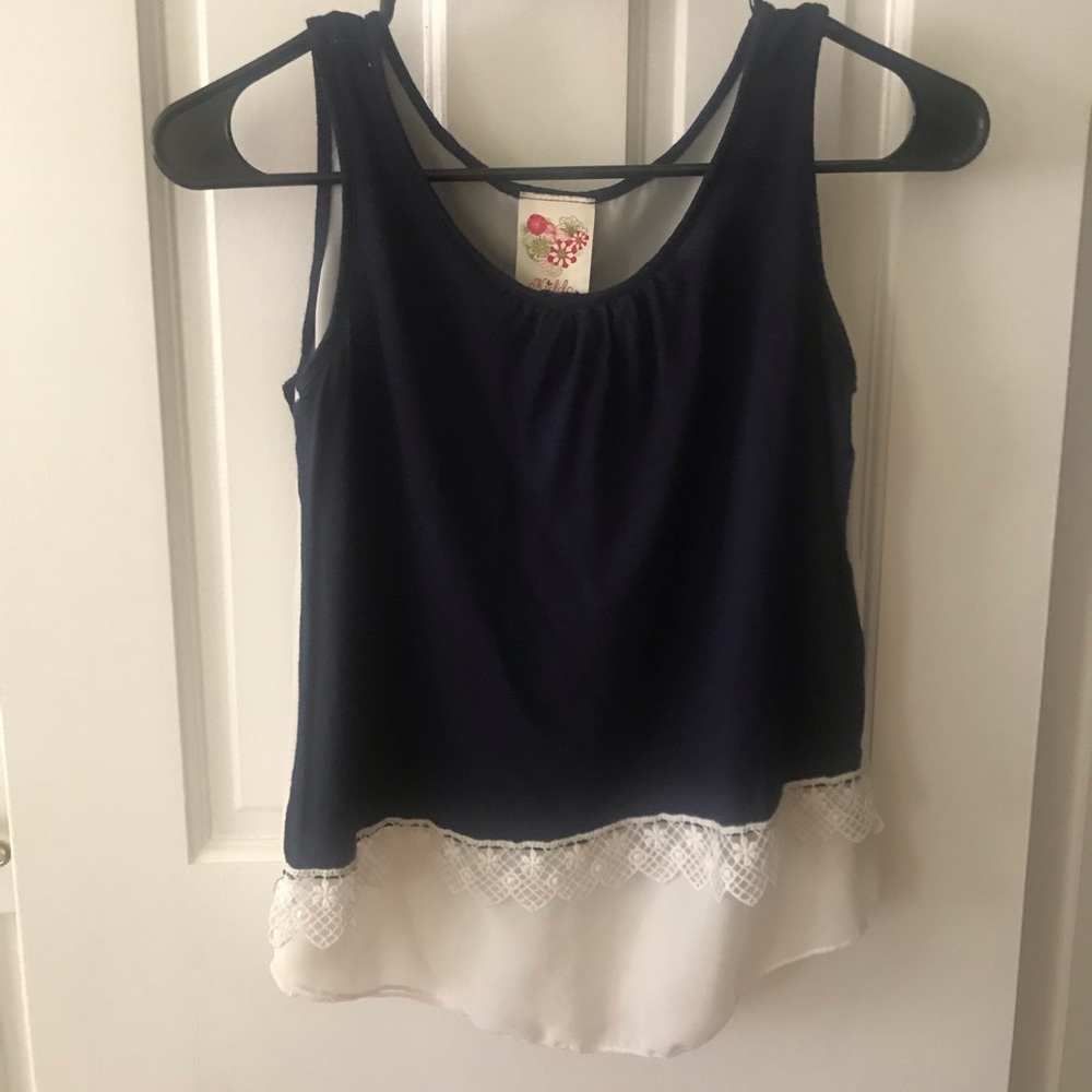 dark blue TANK TOP